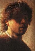 REMBRANDT Harmenszoon van Rijn Self-portrait painting